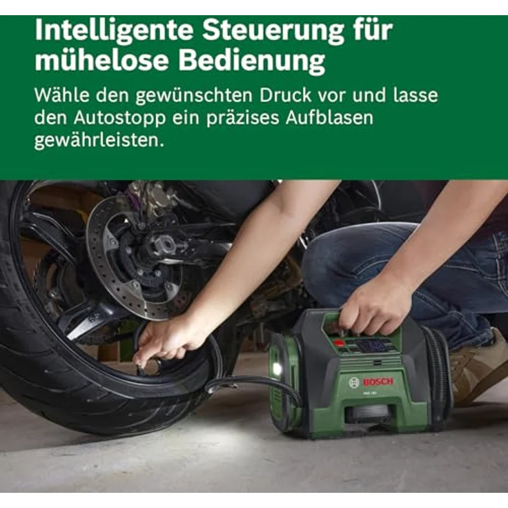 Bosch Home and Garden Akku-Kompressor PAO 18V, leistungsstark mit bis zu 10,3 bar, schnellem Luftstrom von 400 l/min und Auto-Stopp-Funktion – Bild 6
