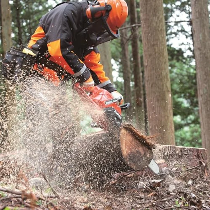 Makita UC030GE103, 40V Akku-Kettensäge in Signalrot, 50 cm Schienenlänge, 29 m/s Kettengeschwindigkeit, inkl. Akku und Ladegerät – Bild 18