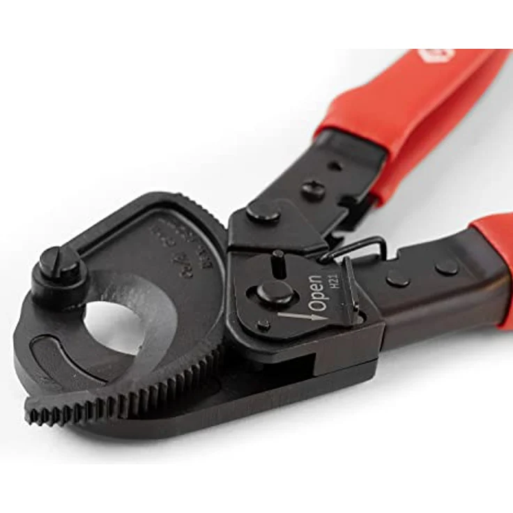 C.K 430007 Ratschen-Kabelschneider, Hochbelastbar für Alu- und Kupferkabel bis 32mm, Chrom-Molybdänstahl – Bild 8