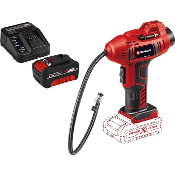 Einhell, Kompressor, Akku-Autokompressor CE-CC 18 Li Kit (1x 4,0 Ah) – Bild 1