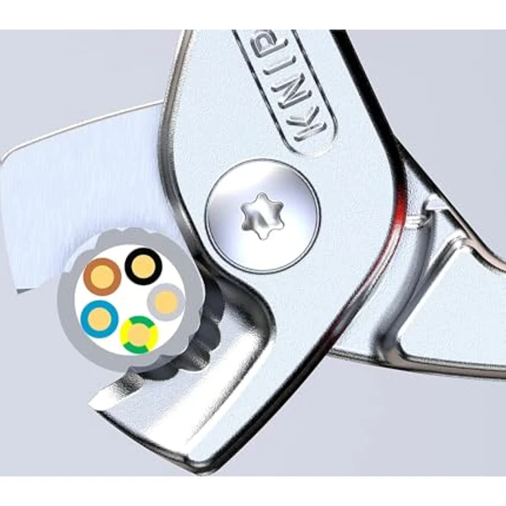 Knipex Kabelschere mit Stufen- schnitt isoliert – Bild 4