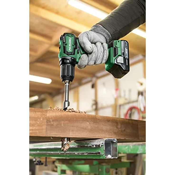 HiKOKI Akku-Bohrschrauber DS18DAWCZ - Leistungsstarkes Werkzeug für anspruchsvolle Bohr- und Schraubarbeiten - grün/schwarz – Bild 2