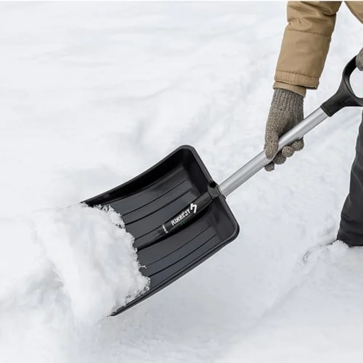 Prosperplast Schaufel Everest Eco, ausziehbarer Griff, Schwarz, mit leichtem Aluminiumgriff und stabilem Kunststoffblatt – Bild 6