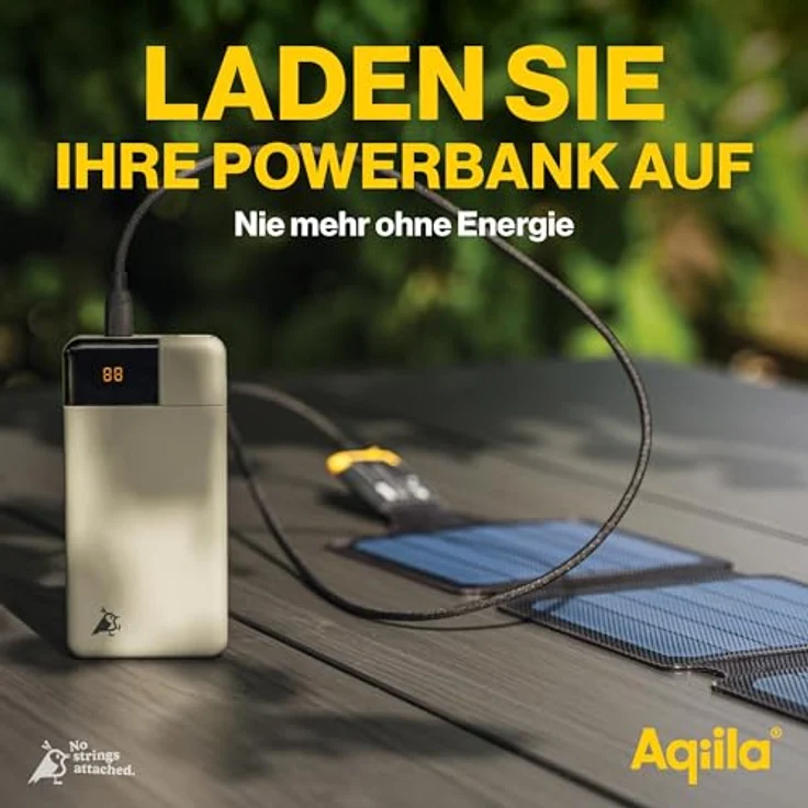 AQIILA Solarpanel Sunbird P21, 21 W, faltbar, USB-C, IP67, schwarz – Bild 8