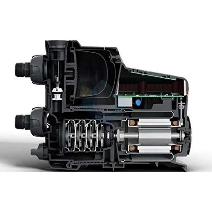 Grundfos Scala2 Hauswasserwerk 550 Watt Betriebsspannung 230 V 3.000 l/h Hauswasserversorgung max. Schallleistungspegel im Freien 47 db max. Förderhöhe 45 m max. Förderdruck 10 bar Kesselinhalt 0,65 Liter max. Wassertemperatur 45 °C Kabellänge 2 m – Bild 3