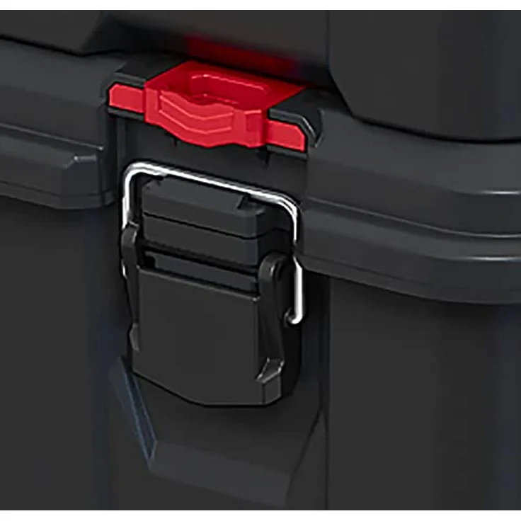 Keter Curver Box on Stack'n'Roll Wheels, Werkzeugkoffer aus robustem Technopolymer mit Rollen, platzsparendes Stapeldesign – Bild 4