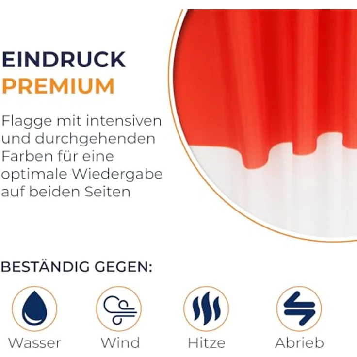 AZ FLAG Indonesische Flagge, 250x150 cm, 100% Polyester mit Messing-Ösen, verstärkte Ecken, für Innen & Außen – Bild 3