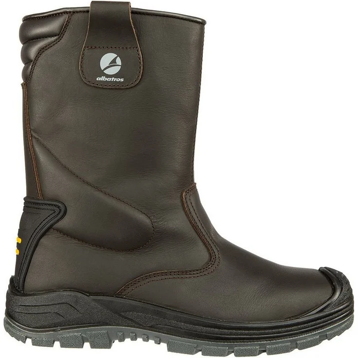 Albatros Rigger Boot Arbeitsschuh, Warmes Webpelzfutter, Stahlkappe, Braun – Bild 1