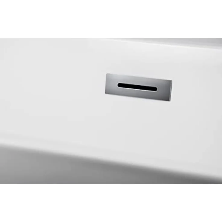BAD LAND Rossa, Freistehende Badewanne 170x80 aus Acryl mit Klick-Klack Ablaufsystem, Modernes Design – Bild 4