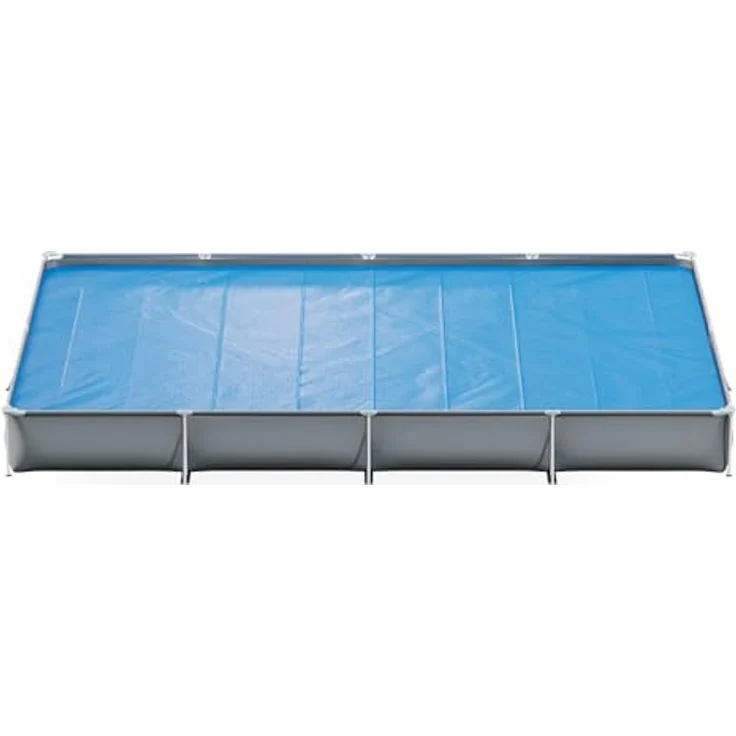 OK-Living Eckige Solarfolie Pool blau, Solarabdeckplane 800x500 cm – Bild 6