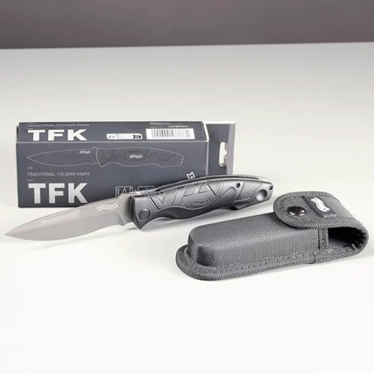Walther Erwachsene Messer TFK, Schwarz-Silber, 24,5cm – Bild 6