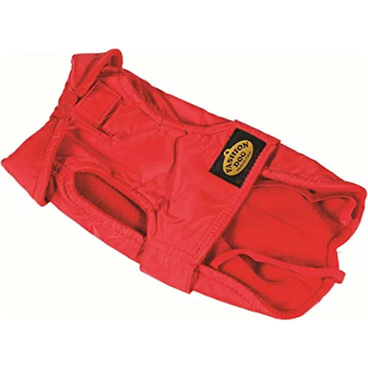 Fashion Dog Hunde-Regenmantel mit Fleecefutter - Rot - 30 cm – Bild 2