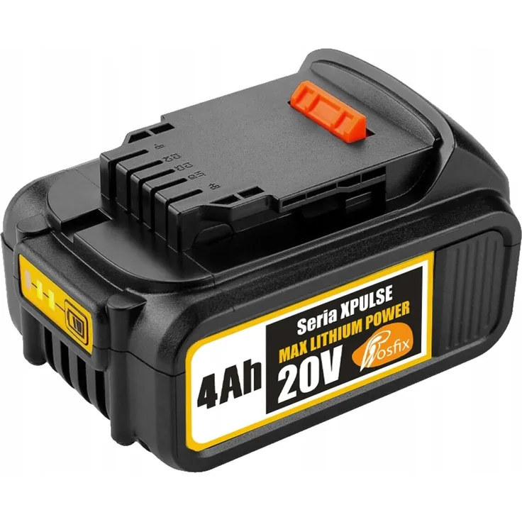 ROSFIX Max Lithium Power 20 V 4 Ah Akku, Ersatz für Dewalt mit LED-Ladeanzeige, Sicherheitsschutz und Schnellladefunktion