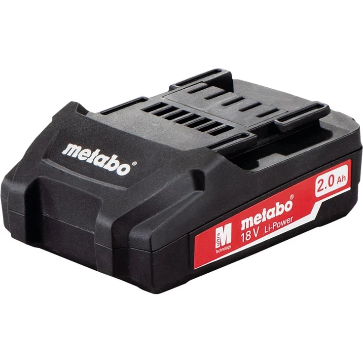 Metabo Ersatzakku 18 Volt Akkukapazität: 2,0 Ah Li-Ion Power Akkupack Schiebeakku CAS Akku, im Karton – Bild 2