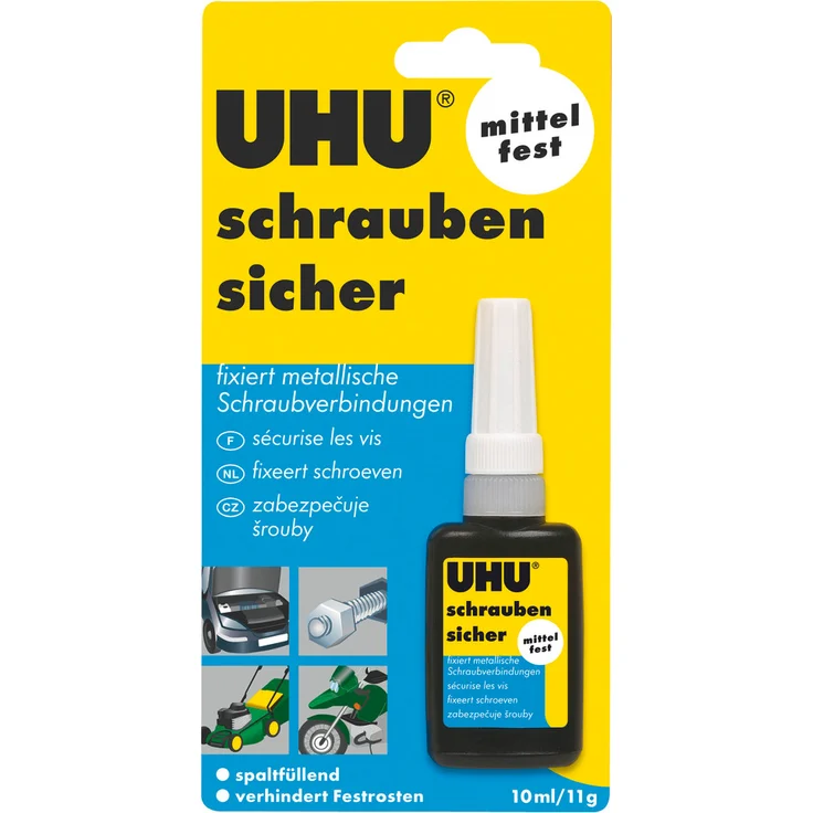 UHU UHU Schraubensicher mittelfest 45590 (Schraubsicherung Schraubfixierung) 11 g – Bild 1