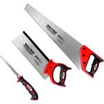 Walter Sägen 3 tlg. Set Garten Holzsäge Baumsäge Handsäge Rückensäge Stichsäge