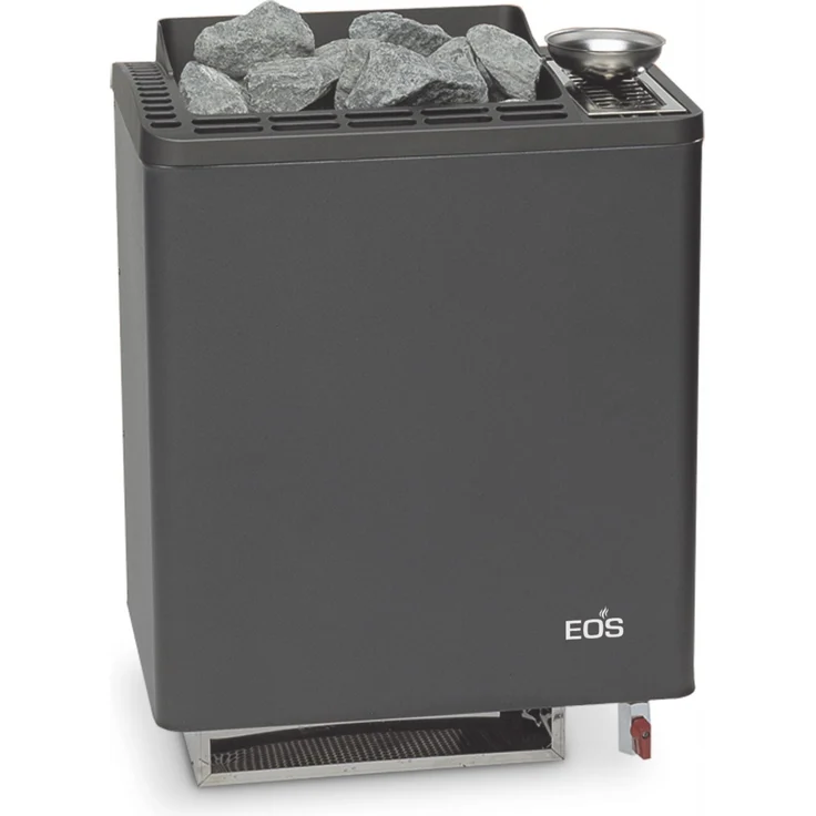 Eos Bi O Tec W 7,5 kW Saunaofen mit Verdampfer Verdampferofen Wandofen Anthrazit