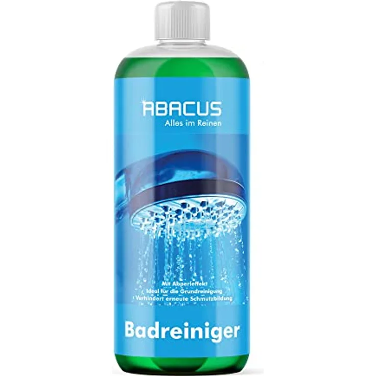 Badreiniger, Sanitärreiniger, Reiniger Bad, Reinigungsmittel Dusche, Reiniger Badezimmer, Badreinigung, Duschreiniger, Unterhaltsreiniger Badezimmer – ABACUS Badreiniger 1000 ml (2575)