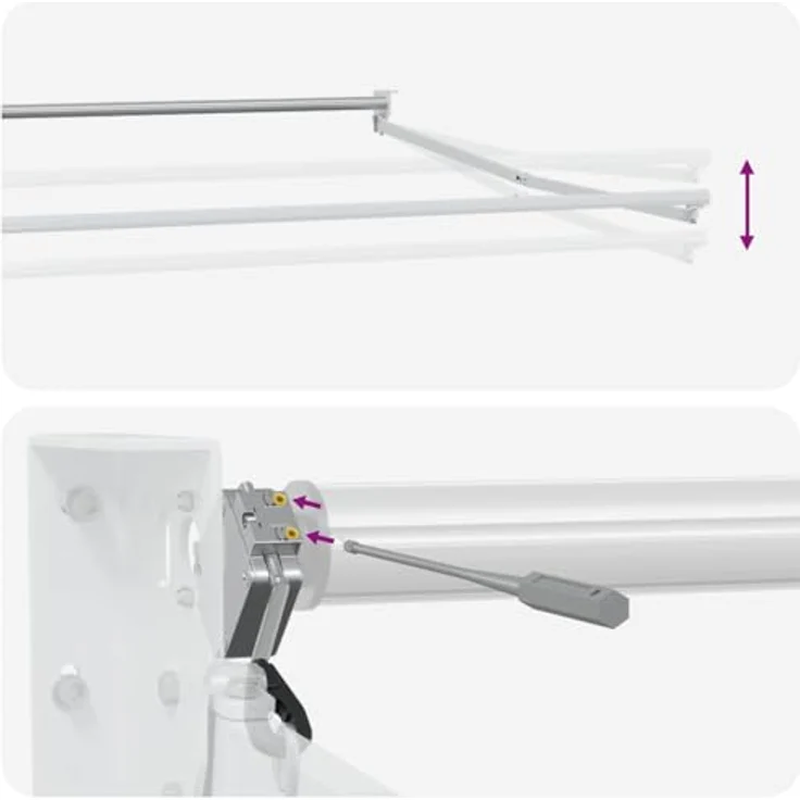 vidaXL Elektrische ausziehbare Markise, 3,5 x 2 m, braun mit LED und Wettersensor – Bild 4