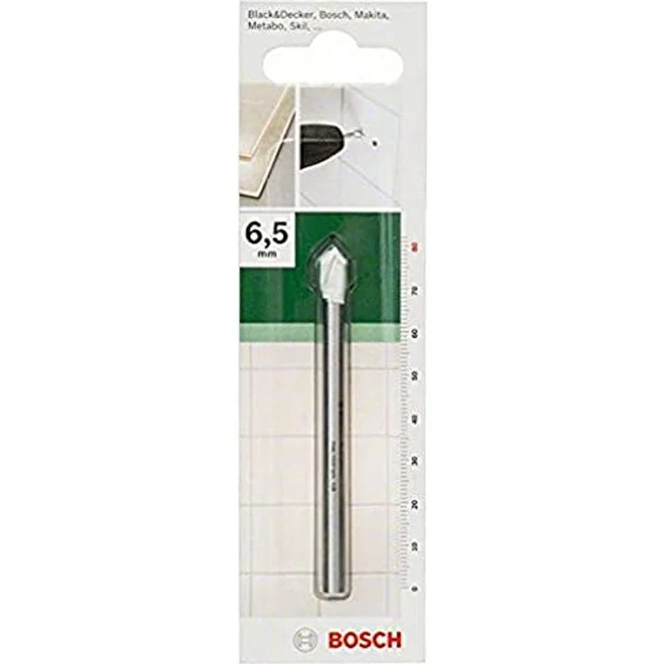 BOSCH Fliesenbohrer D= 6,5 mm L= 80 mm, Bohrer- und Bitset - 2609255581 – Bild 1