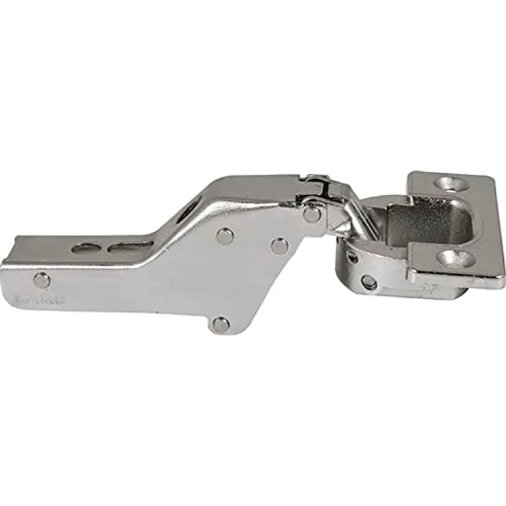 Werkstarck Schwerlast-Topfband, vernickeltes Möbelscharnier für schwere Türen, 3D verstellbar, 40 kg Tragkraft, für Eck- und Mittelmontage