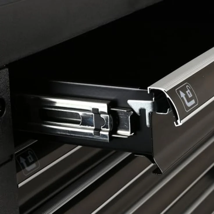 BRILLIANT TOOLS Werkstattwagen 7 Schubladen, bestückt mit 347 Profi-Werkzeugen, 470x770x975 mm – Bild 12
