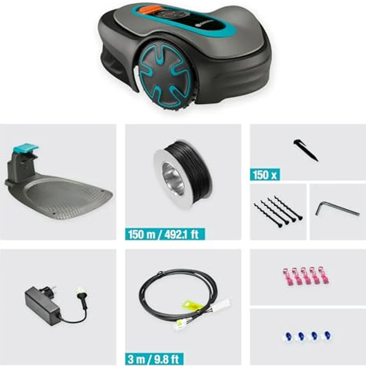 Gardena SILENO minimo, Mähroboter für Rasenflächen bis 350 m² mit Bluetooth Steuerung und leisem Betrieb (57 dB) – Bild 9