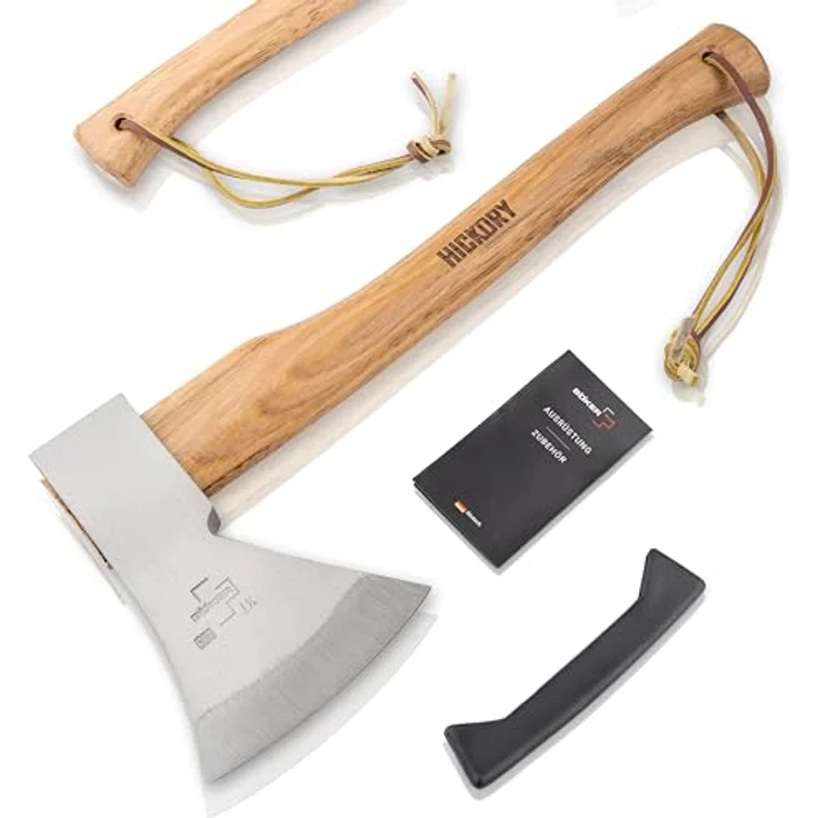 BÖKER PLUS® Appalachian Axe Small - Carbon Axt mit 600 g Kopf & Hickory-Holz-Stiel, Profi Beil mit lebenslanger Garantie – Bild 1