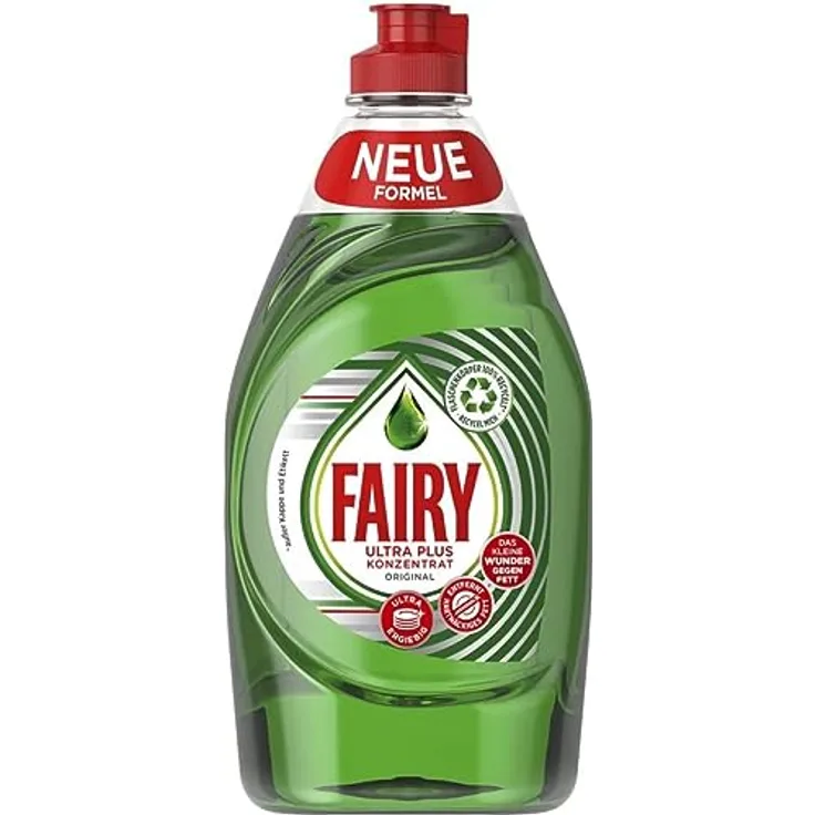 Fairy Ultra Plus Geschirrspülmittel, Konzentrat für strahlend sauberes Geschirr, 450 ml