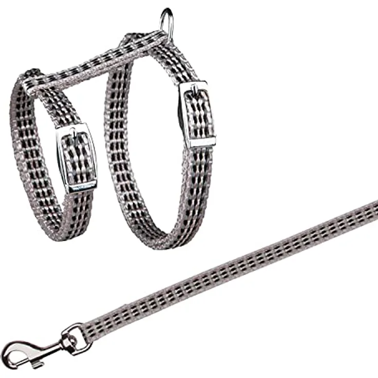 Trixie 4184 Katzengeschirr mit Leine, reflektierend, Nylon, 22–42 cm/10 mm, 1,20 m - Preisvergleich