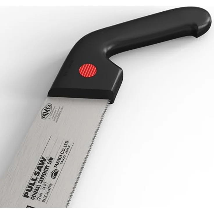 FAMEX Japansäge 5505 Profi Handsäge 300mm, Zugsäge aus Karbonstahl mit 14 TPI Zahnung, Made in Japan – Bild 4