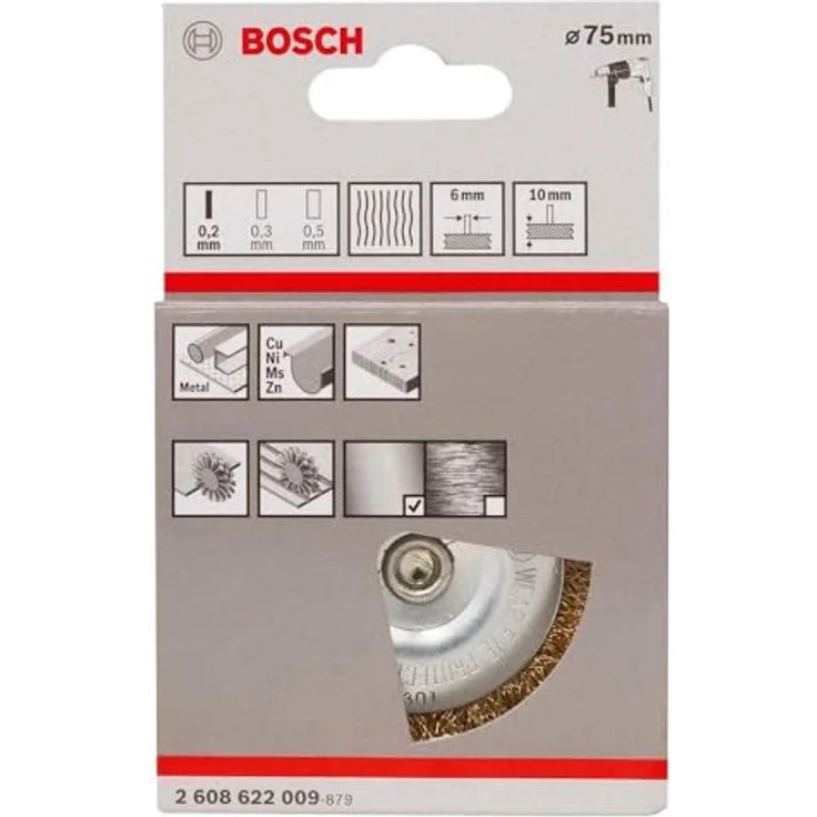 Bosch 2608622009 Schleifzubehör Scheibenbürste 75 mm Fein - Preisvergleich – Bild 2