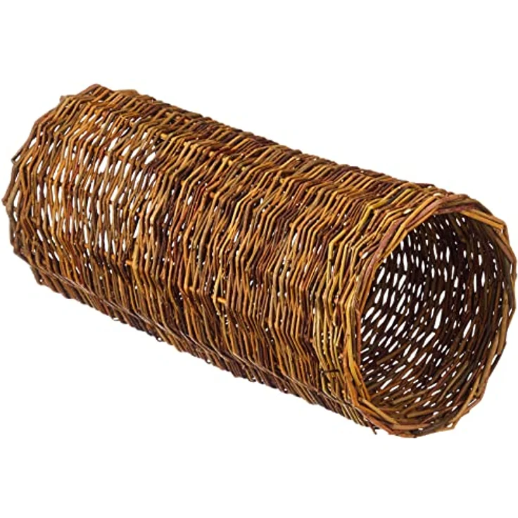 Trixie 62832 Weidentunnel für Meerschweinchen, ø 15 × 33 cm, Naturfarben – Bild 1