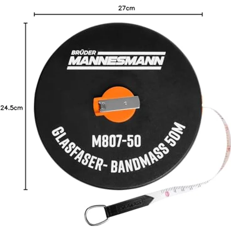 Brüder Mannesmann Werkzeuge M 807-50 Bandmaß 50 m – Bild 6