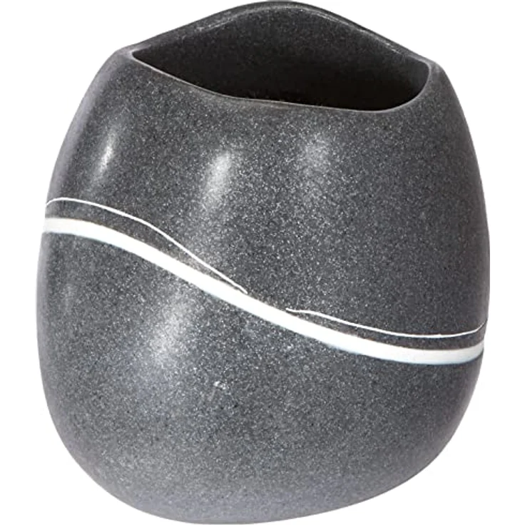 Zeller WC-Bürste, Steinoptik, Poly, ca. 14,2 x 12,4 x 41 cm – Bild 2