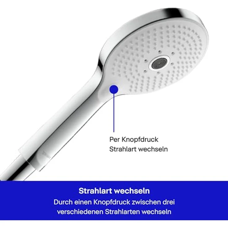 Duravit Duschbrause Brauseset chrom mit 3 Strahlarten und 14 l/min Durchflussrate – Bild 4