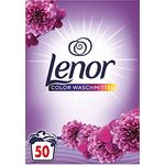 Lenor Color Waschmittel Pulver, Waschpulver, 50 Waschladungen, Amethyst Blütentraum, 3.25kg