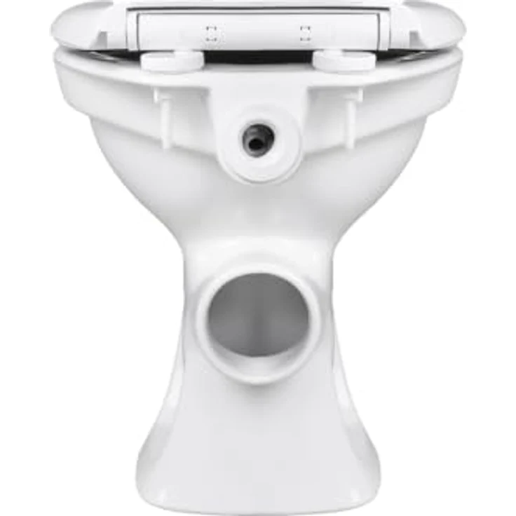 Belvit Tiefspül-WC BV-SW5001+BV-D0400, Stehend, Abgang waagerecht, Stand WC Toilette Abgang Waagerecht Wand Tiefspüler Stehend +, Weiß – Bild 7