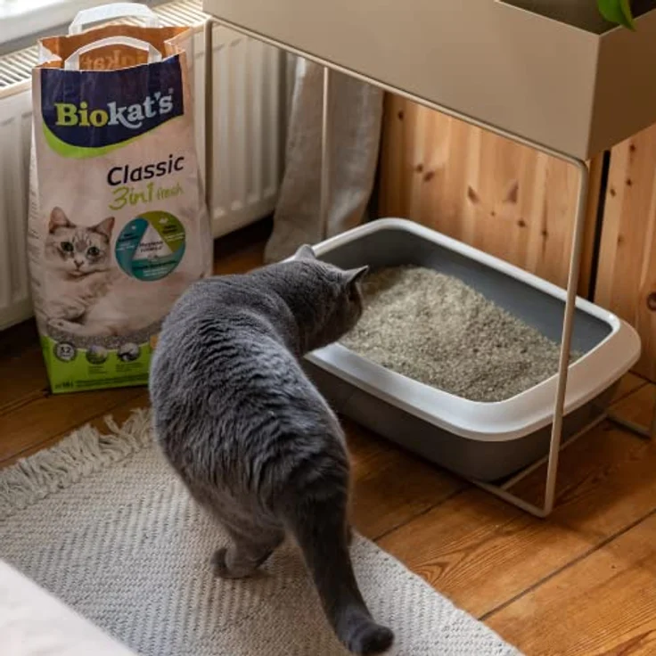 Biokat's Classic fresh 3in1 mit Frühlings-Duft - Klumpende Katzenstreu mit 3 unterschiedlichen Korngrößen - 1 Sack (1 x 10 L) – Bild 3