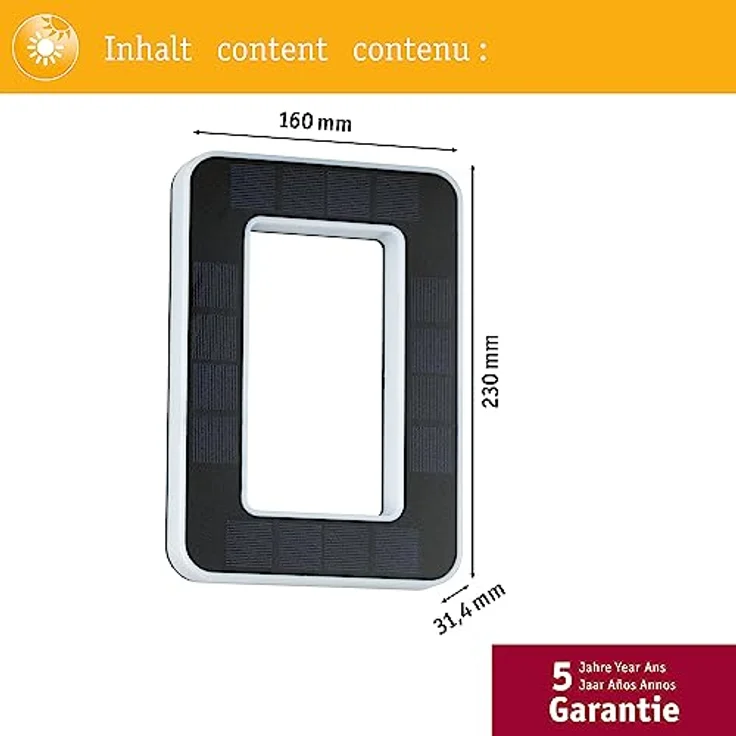 Paulmann Outdoor Solar Hausnummer 0 3000K IP44 Akku wechselbar – Bild 5