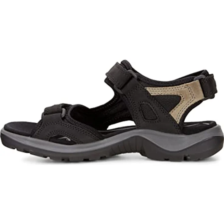 Ecco Offroad Sandals, Damen Sicherheitssandalen mit 3-fach verstellbarem Klettverschluss, Schwarz, Größe 42 – Bild 4