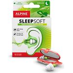 Alpine SleepSoft Gehörschutz Ohrstöpsel zum Schlafen - Schalldämpfer Schnarchen und verbessert den Schlaf - Weichfilter geeignet für Seitenschläfer – Hypoallergenes Material – Wiederverwendbar