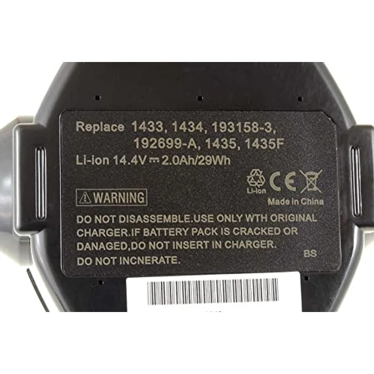 akku-net Akku für Makita Baustellenradio DMR102 Li-Ion inkl. Ladegerät 2000mAh, 14,4V, Schwarz, Li-Ion – Bild 5