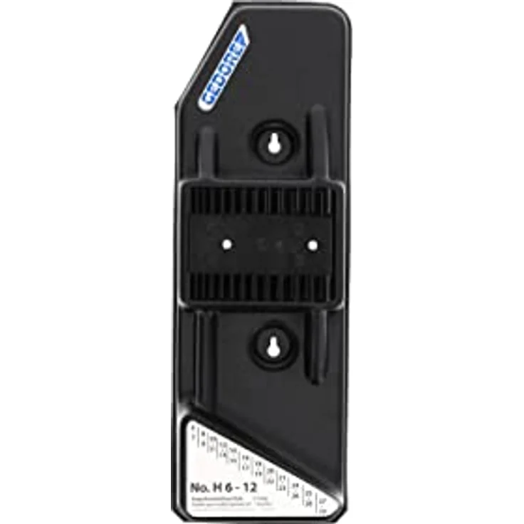Gedore Werkzeugwand, H 6-12 L Plastikhalter für 12 Doppelringschlüssel No. 6, geeignet für Lochplatten mit quadratischen Löchern 10 x 38 mm – Bild 5