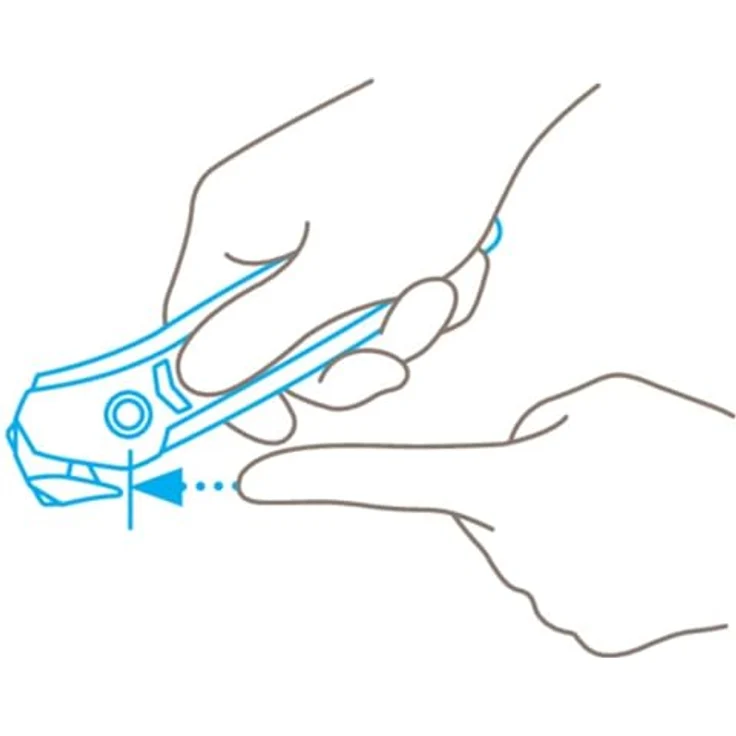 Martor SECUMAX 350 Sicherheitsmesser, ergonomisches Cuttermesser mit Soft-Grip, verdeckter Klinge und robustem Klingenkopf – Bild 7