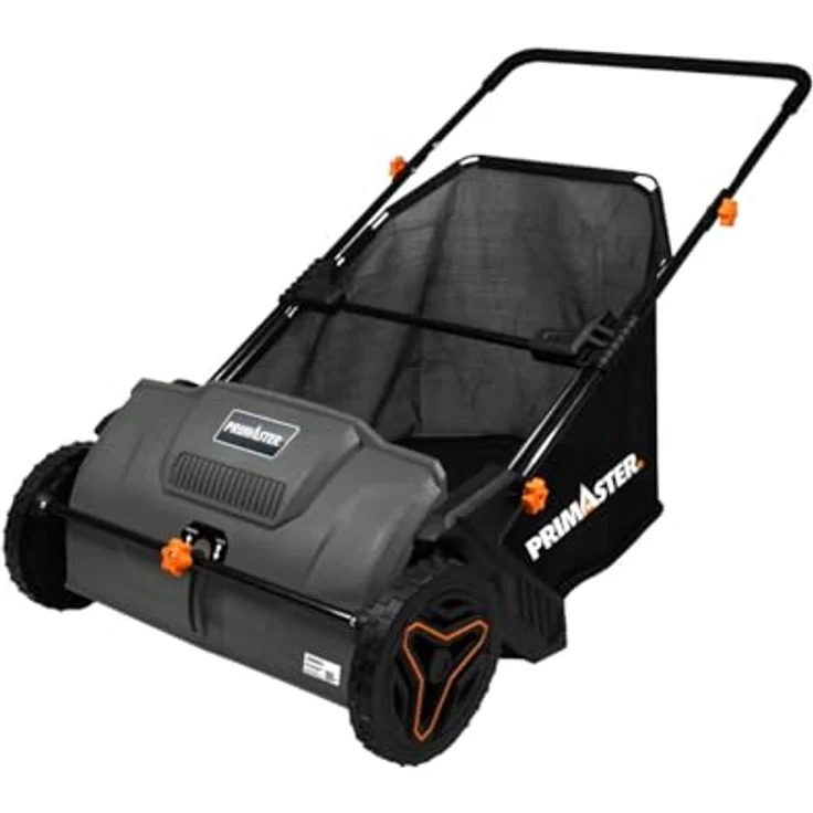 Primaster Laubsammler 53 cm, umweltfreundliche Kehrmaschine ohne Motor, schwarz – Bild 2