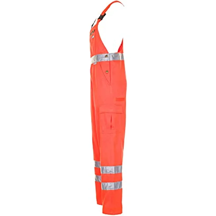 Warnschutz Latzhose uni orange Größe 52 – Bild 3