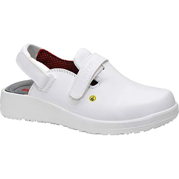 Berufsschuhe ELTEN MIA WHITE ESD SB, Damen, Clogs, leicht, weiß, Stahlkappe - Größe 35