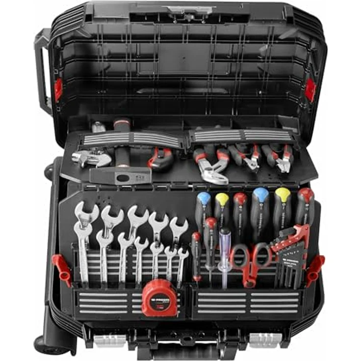 Facom-Dewalt-Set 68-tlg. BV.R30CMD1PB Werkzeug komplett Set Akku-Bohrschrauber inkl. Ladegerät und 2 x 2 Ah Akku und Bohrerset mit Handwerkzeug im Werkzeugkoffer – Bild 6