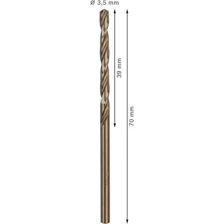 Bosch Professional Metallbohrer HSS-Cobalt (10 Stück, Ø 3,5 mm) – Bild 4